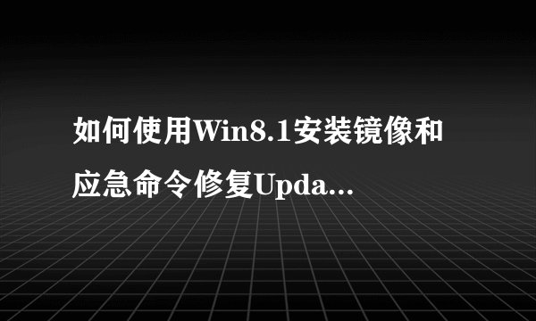 如何使用Win8.1安装镜像和应急命令修复Update无法启动的问题？