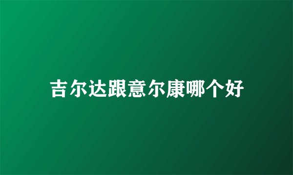 吉尔达跟意尔康哪个好