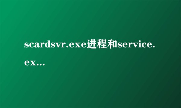 scardsvr.exe进程和service.exe进程~