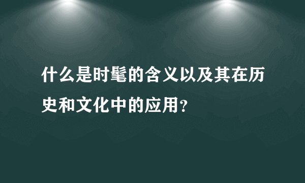 什么是时髦的含义以及其在历史和文化中的应用？