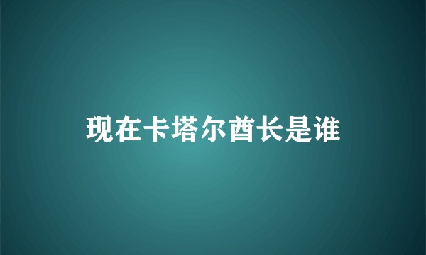 现在卡塔尔酋长是谁