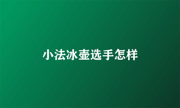 小法冰壶选手怎样