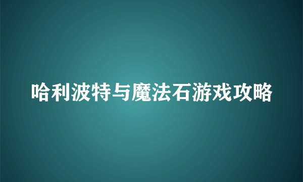 哈利波特与魔法石游戏攻略