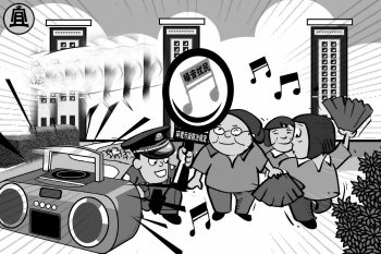 海口大妈连续10个月在小区吹乐器扰民，该如何劝阻大妈的行为？