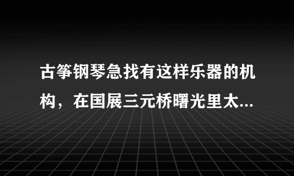 古筝钢琴急找有这样乐器的机构，在国展三元桥曙光里太阳宫等地点东北三环一带就可以。