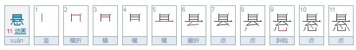 悬怎么读音是什么
