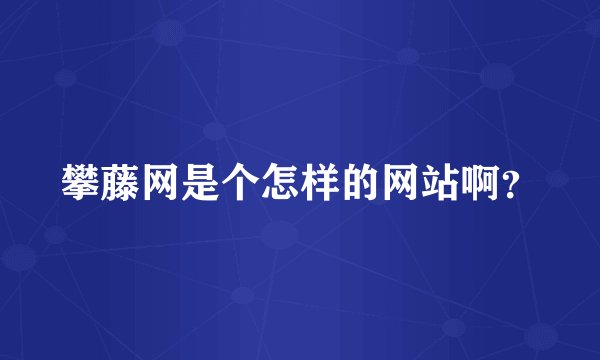 攀藤网是个怎样的网站啊？