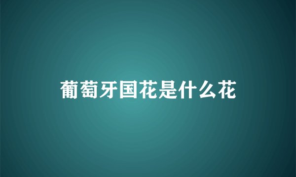葡萄牙国花是什么花