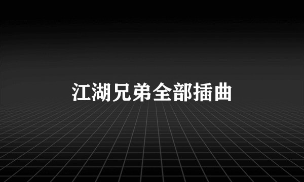 江湖兄弟全部插曲