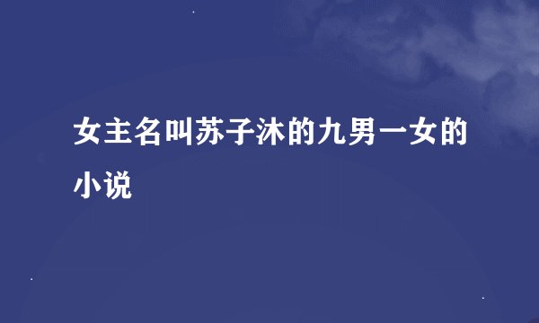 女主名叫苏子沐的九男一女的小说