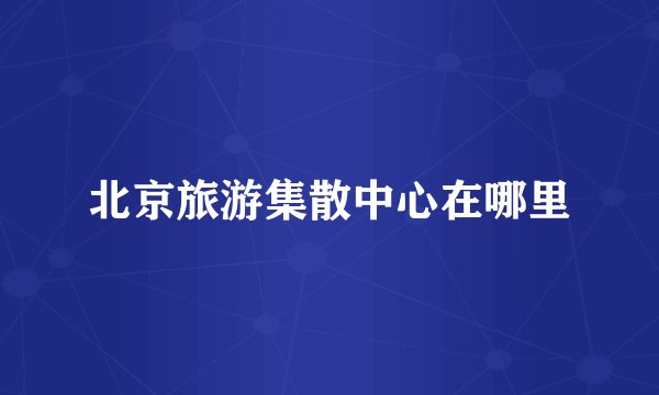 北京旅游集散中心在哪里