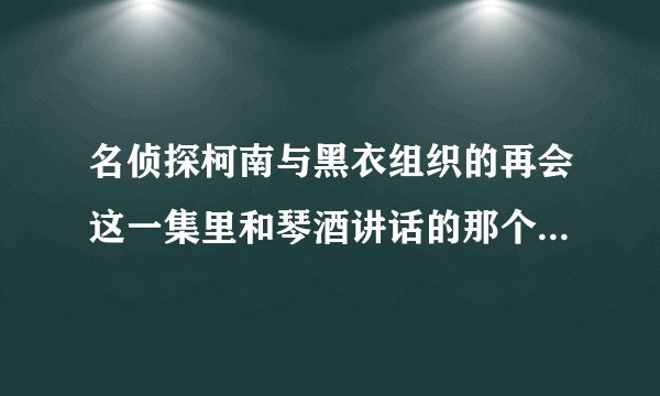 名侦探柯南与黑衣组织的再会这一集里和琴酒讲话的那个女的是谁