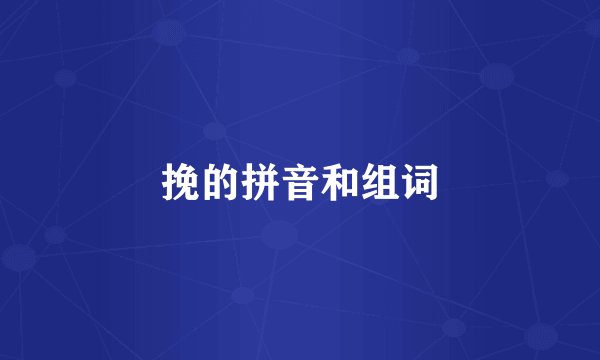 挽的拼音和组词