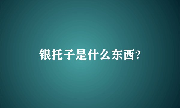 银托子是什么东西?