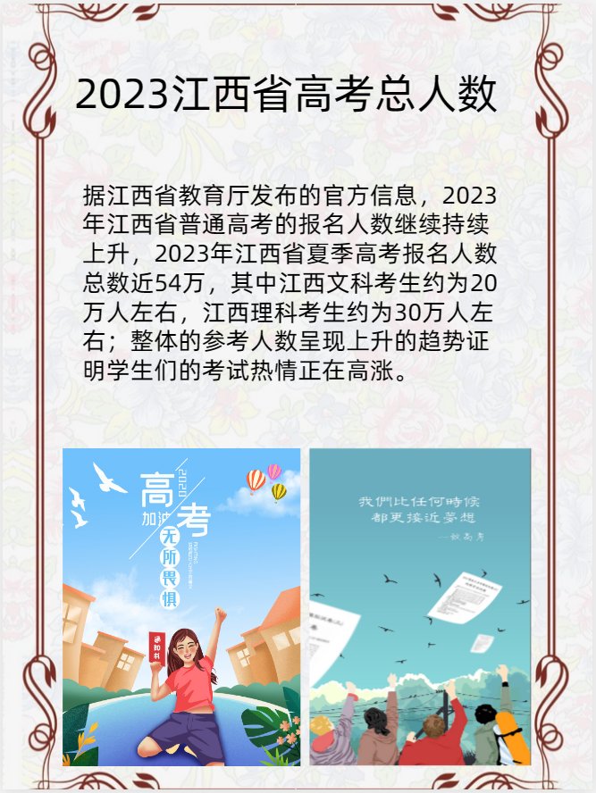 2023江西省文科生多少人