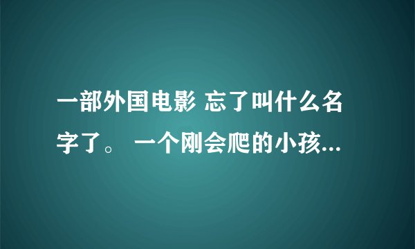 一部外国电影 忘了叫什么名字了。 一个刚会爬的小孩演的超搞笑电影。
