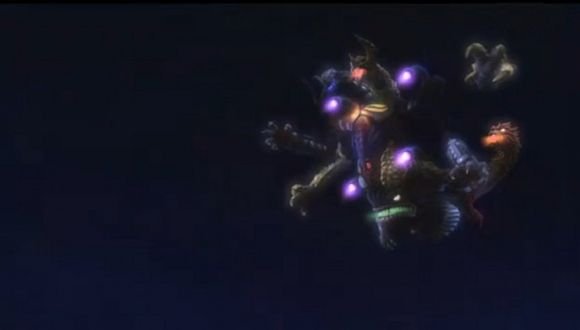 有一部奥特曼电影，里面搞笑有7个奥特曼，最后是在一条河上面打BOOS, BOOS有很多头，我忘了这