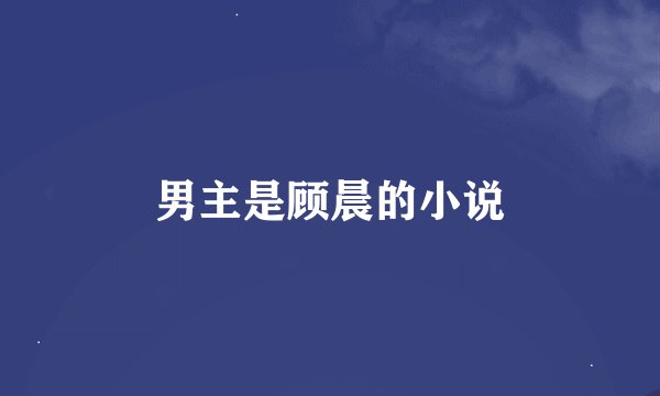 男主是顾晨的小说