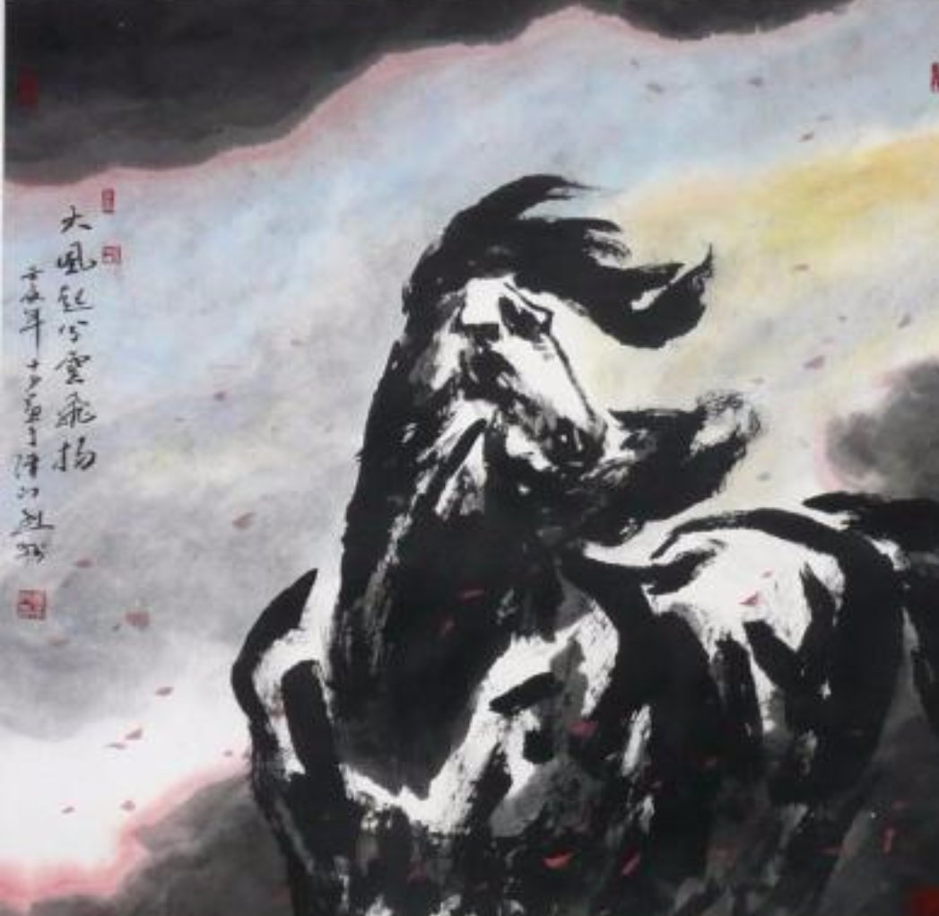 “大风起兮云飞扬”这句话的意思是什么？