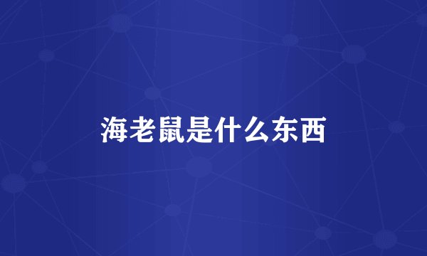 海老鼠是什么东西