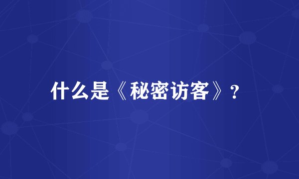 什么是《秘密访客》？