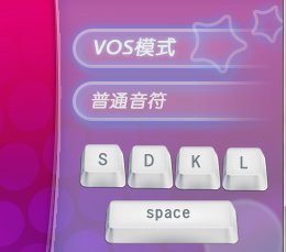 qq炫舞中VOS模式的5个键分别是什么？