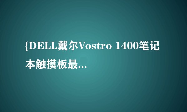 {DELL戴尔Vostro 1400笔记本触摸板最新驱动 A03 }他们这个软件是干什么用的？说的详细点