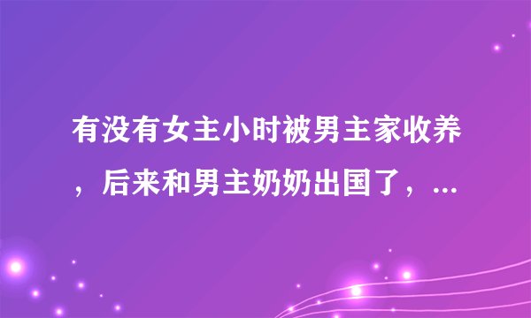 有没有女主小时被男主家收养，后来和男主奶奶出国了，回国后好像和男