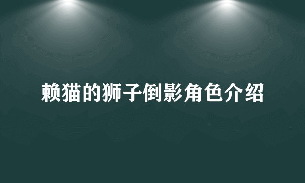赖猫的狮子倒影角色介绍