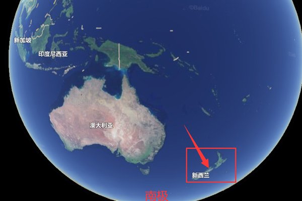新西兰在哪里世界地图
