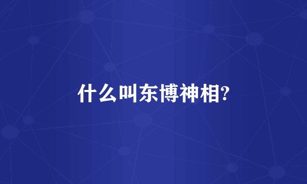 什么叫东博神相?