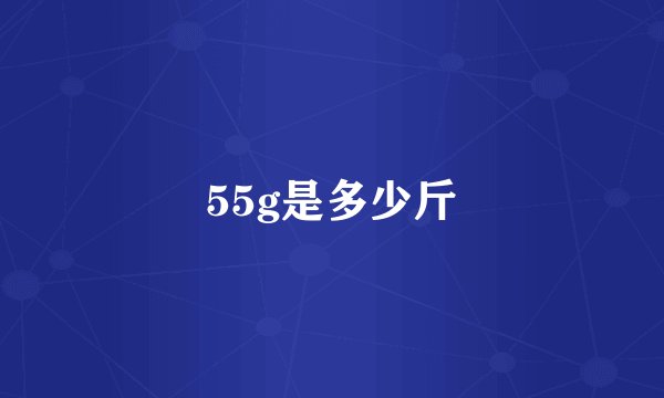 55g是多少斤