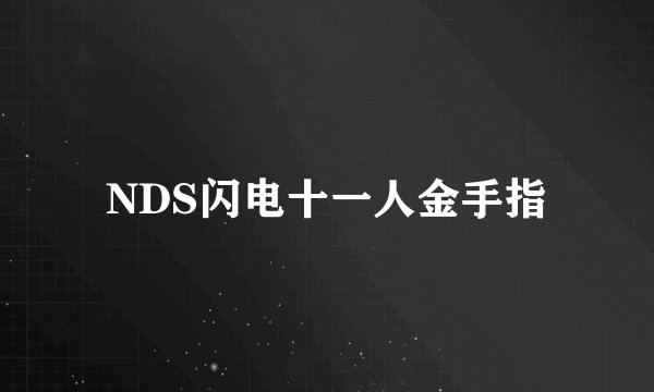 NDS闪电十一人金手指