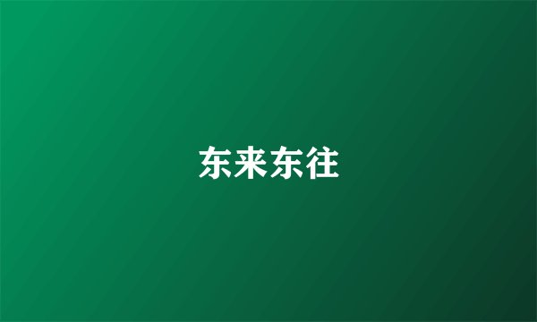 东来东往