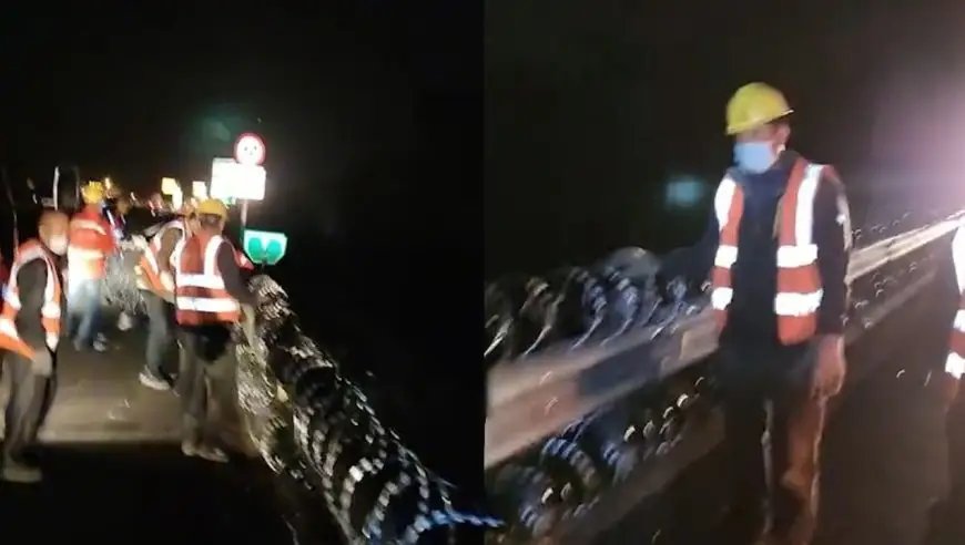 苏州一高速上有工作人员连夜加装刀片防护网，这件事引发了哪些争议？