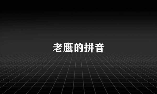 老鹰的拼音