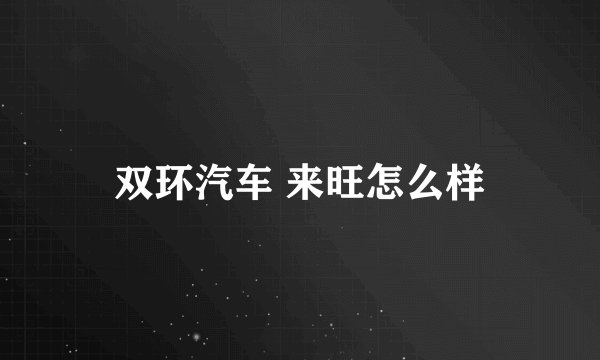 双环汽车 来旺怎么样
