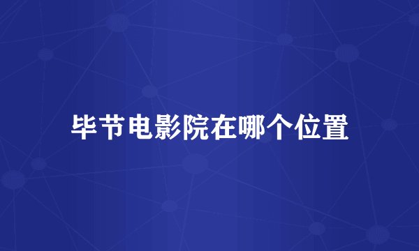 毕节电影院在哪个位置