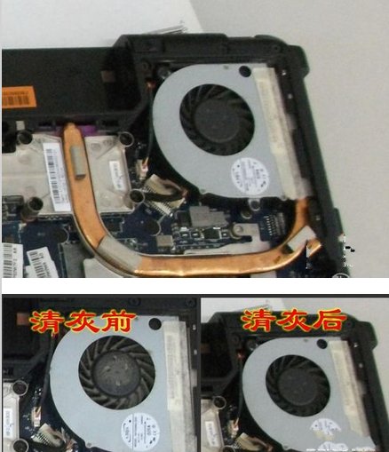 华硕F80S笔记本电脑，如何拆开然后清洗风扇？