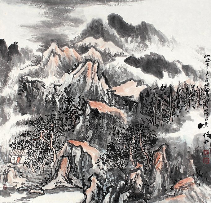 “几行红叶树，无数夕阳山.”是什么意思