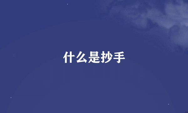 什么是抄手