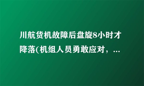 川航货机故障后盘旋8小时才降落(机组人员勇敢应对，保障乘客安全。)