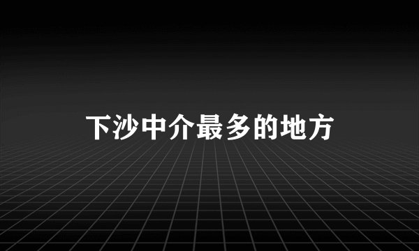 下沙中介最多的地方