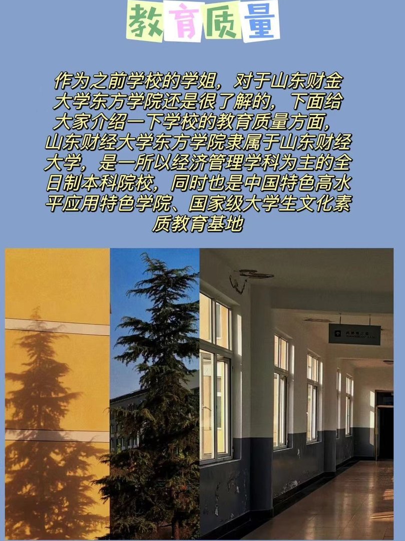 山东财经大学东方学院的教育质量怎么样