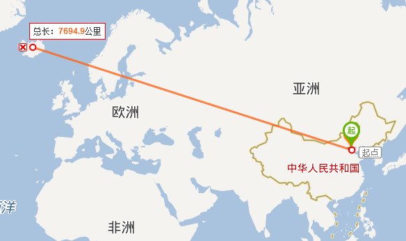 在地理位置上冰岛距离中国有多少公里，怎么样