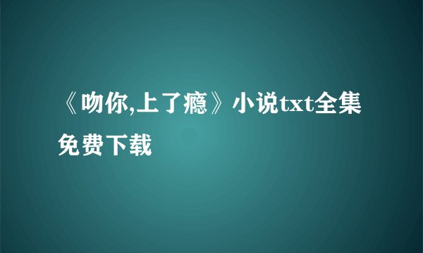 《吻你,上了瘾》小说txt全集免费下载