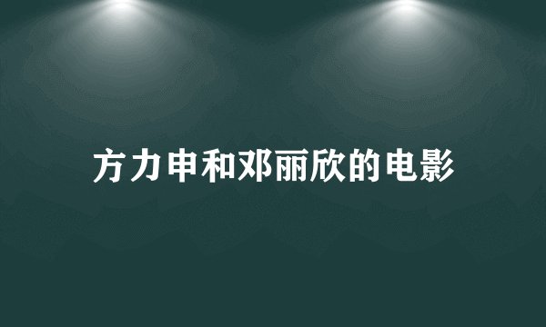 方力申和邓丽欣的电影