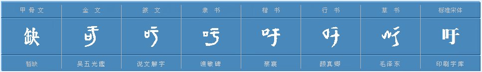 吁字有几个读音啊？
