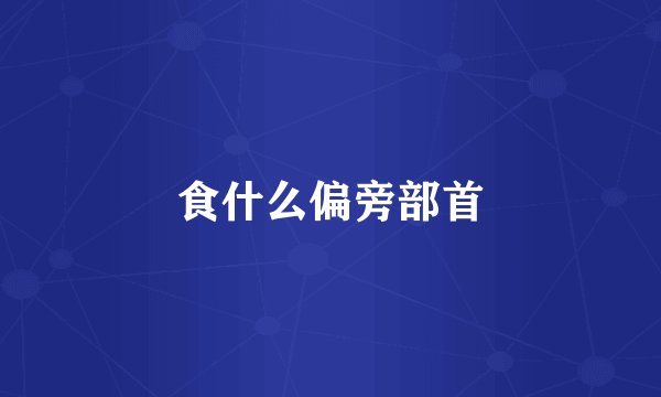 食什么偏旁部首