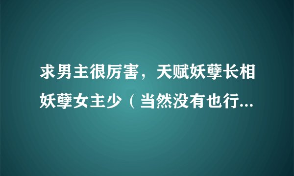 求男主很厉害，天赋妖孽长相妖孽女主少（当然没有也行）的玄幻小说，魔法也行